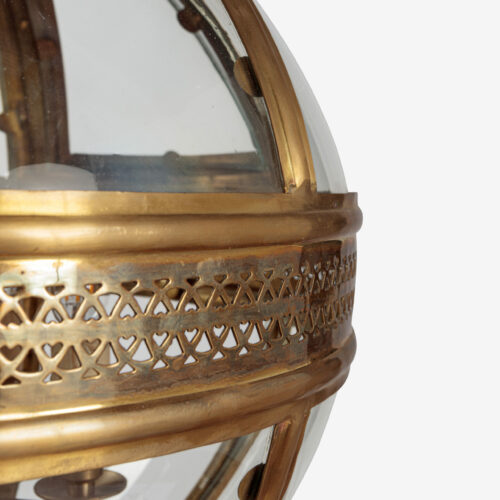 brass globe lantern