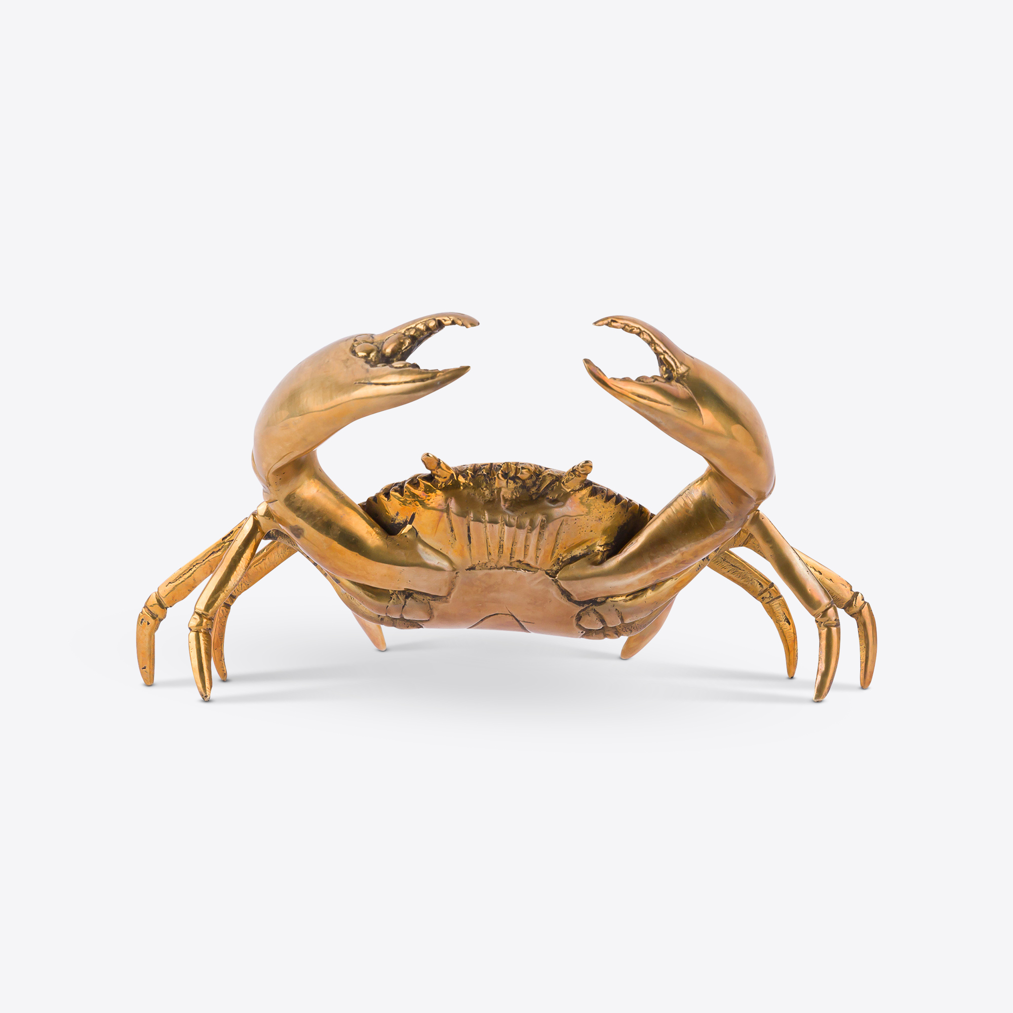 solid brass crab