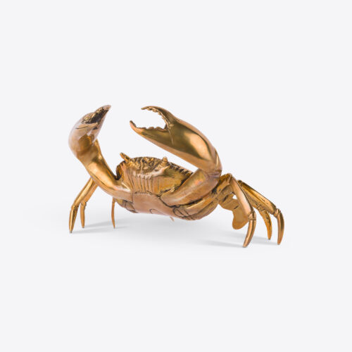 solid brass crab