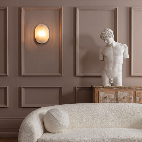 Mosman alabaster wall sconce