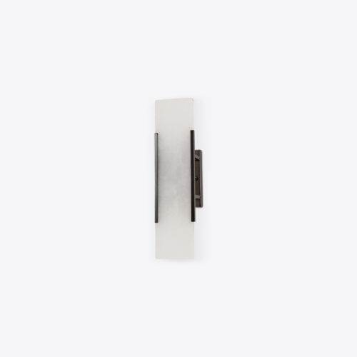 Mosman alabaster rectangular wall sconce light