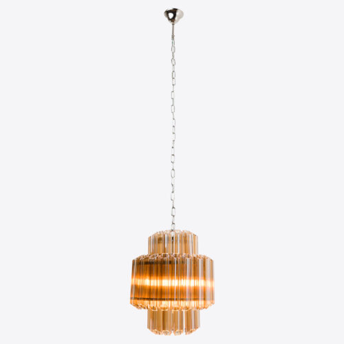 amber yellow small chandelier