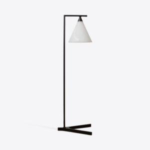 Mosman alabaster floor lamp with cone shade