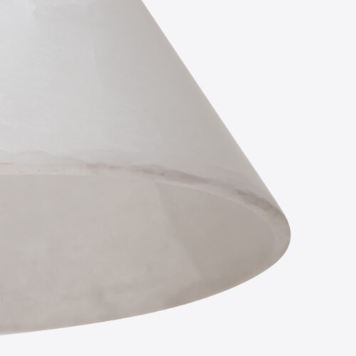 Mosman alabaster floor lamp with cone shade