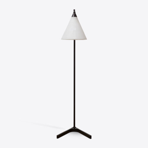 Mosman alabaster floor lamp with cone shade