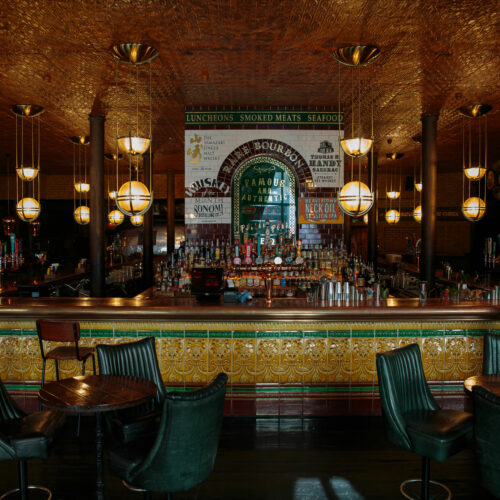 The Blues Kitchen bar and restuarant- bespoke lighting by Pure White Lines