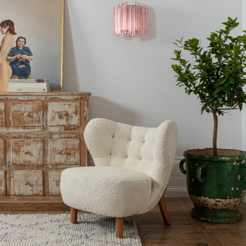 Oslo faux sheepskin chair