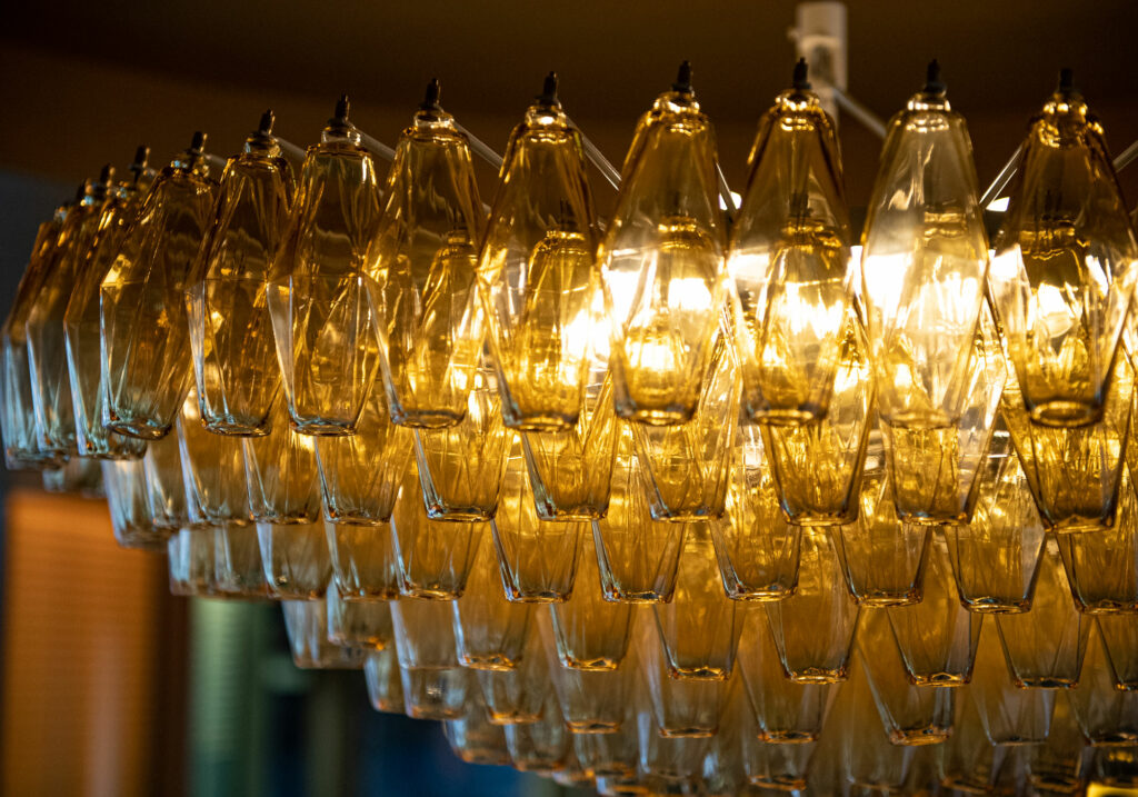 Lustre en verre de Murano