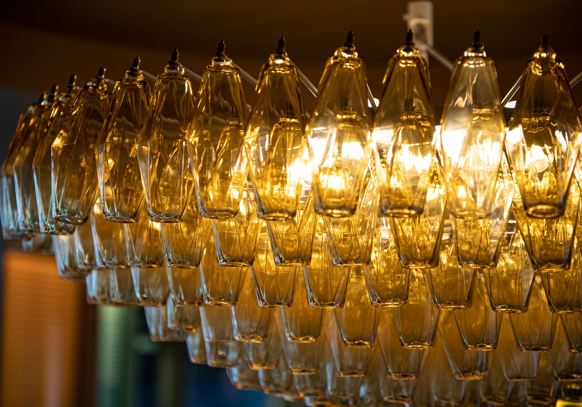 Lustre en verre de Murano