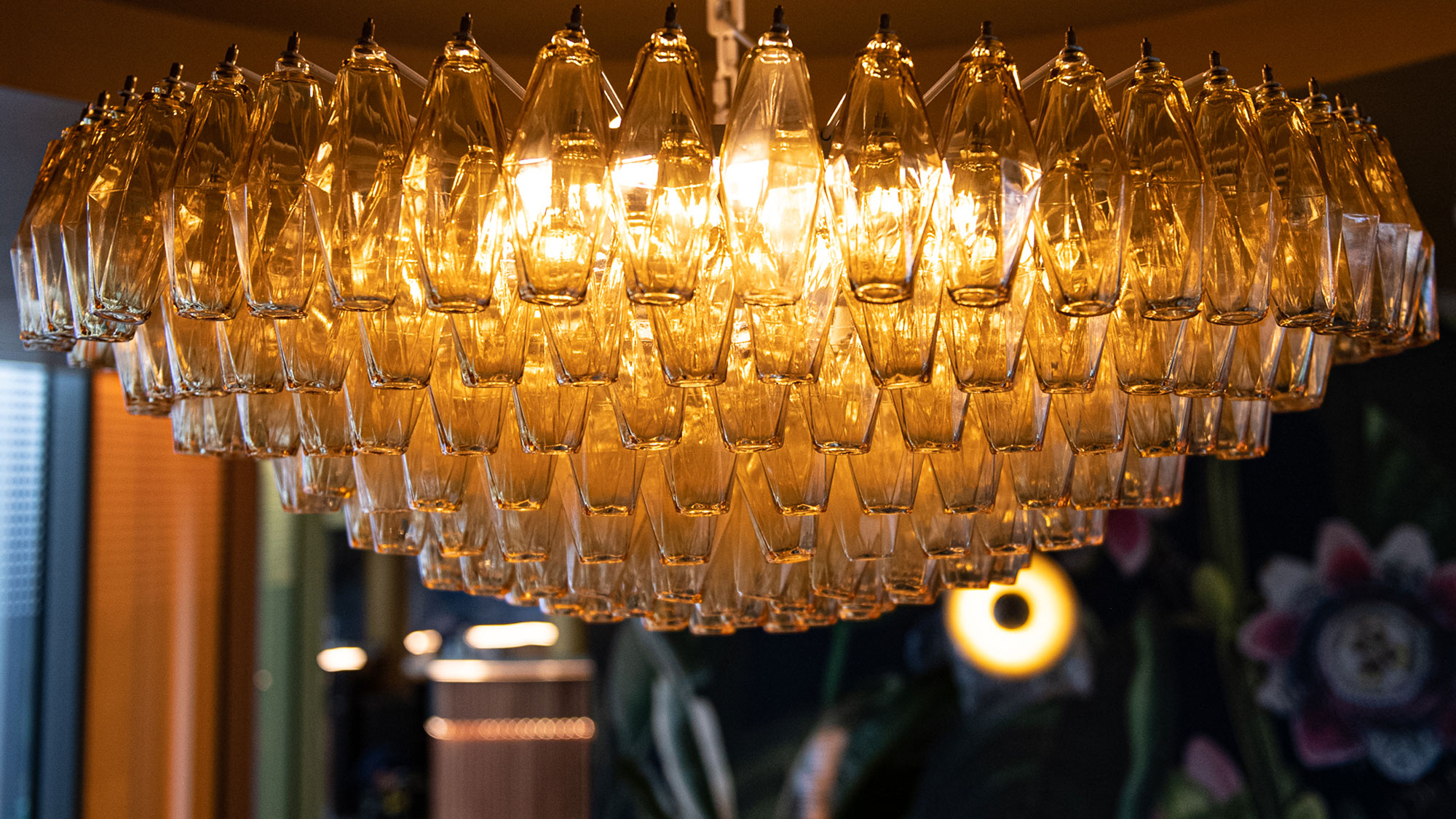 Lustre en verre de Murano