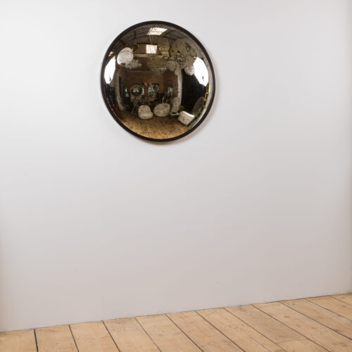 aged glass convex mirror