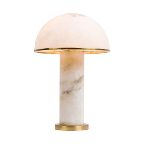 alabaster mushroom table lamp