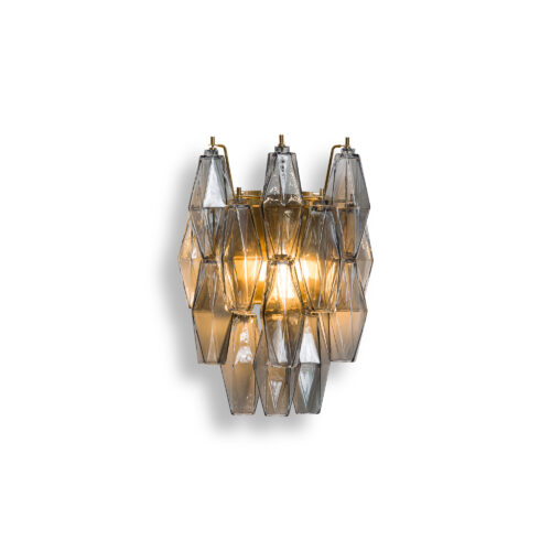 vintage style wall light with coloured glass