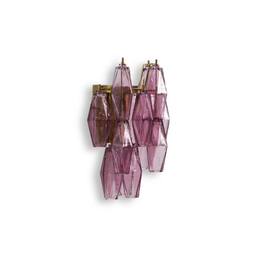 vintage style wall light with coloured glass