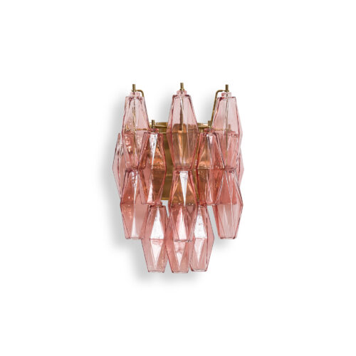 vintage style wall light with coloured glass