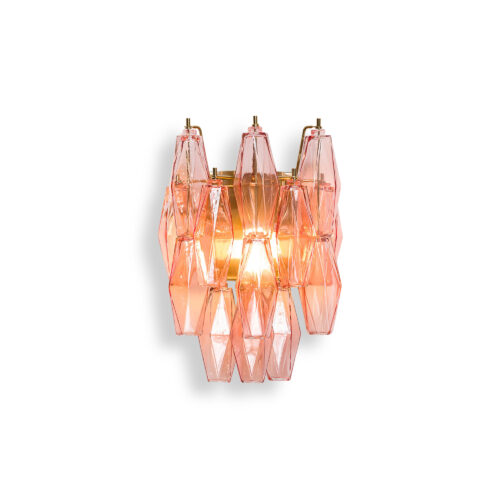 vintage style wall light with coloured glass