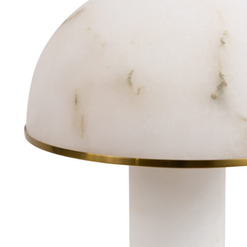 alabaster mushroom table lamp