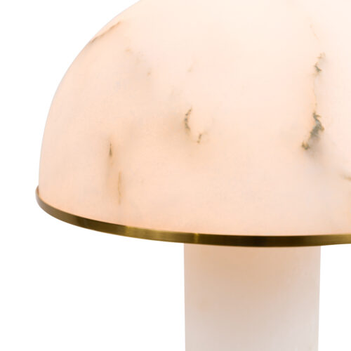 alabaster mushroom table lamp