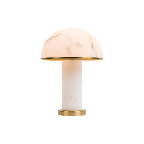 alabaster mushroom table lamp