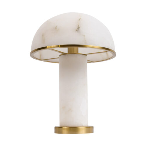 alabaster mushroom table lamp