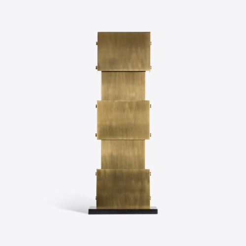 brass modernist table lamp