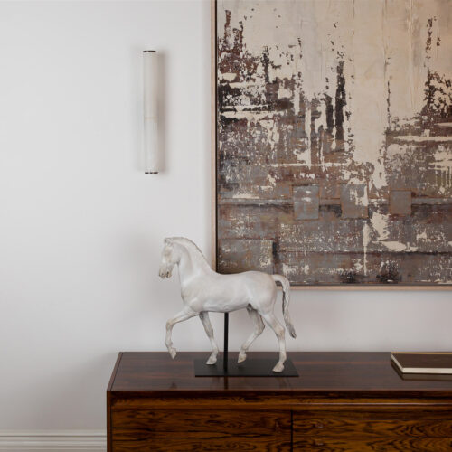 alabaster wall light slim minimal