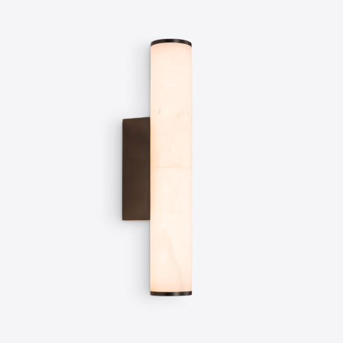 alabaster wall light slim minimal