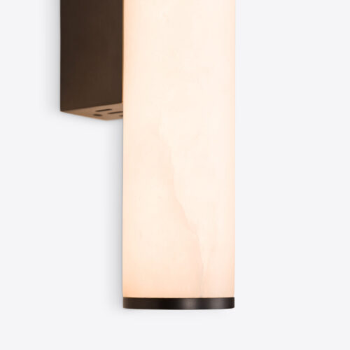 alabaster wall light slim minimal