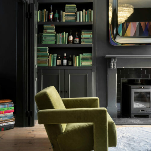 Jimmy Martin interior design London - Green McQueen chair in velvet