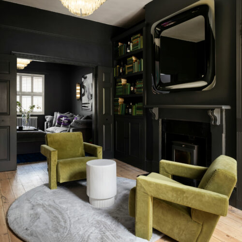 Jimmy Martin interior design London - Green McQueen chair in velvet