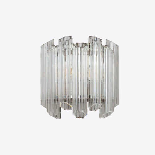 clear Palermo wall light 70's style vintage sconce