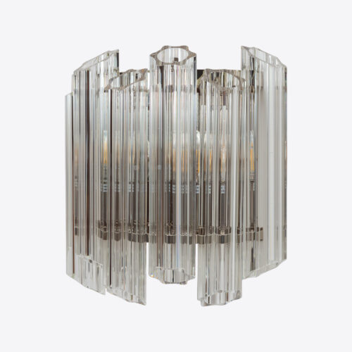 clear Palermo wall light 70's style vintage sconce