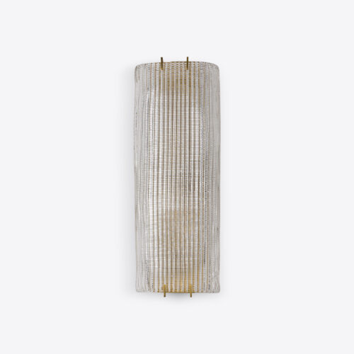 large Murano style waffle glass wall light inspired by a mid-century original