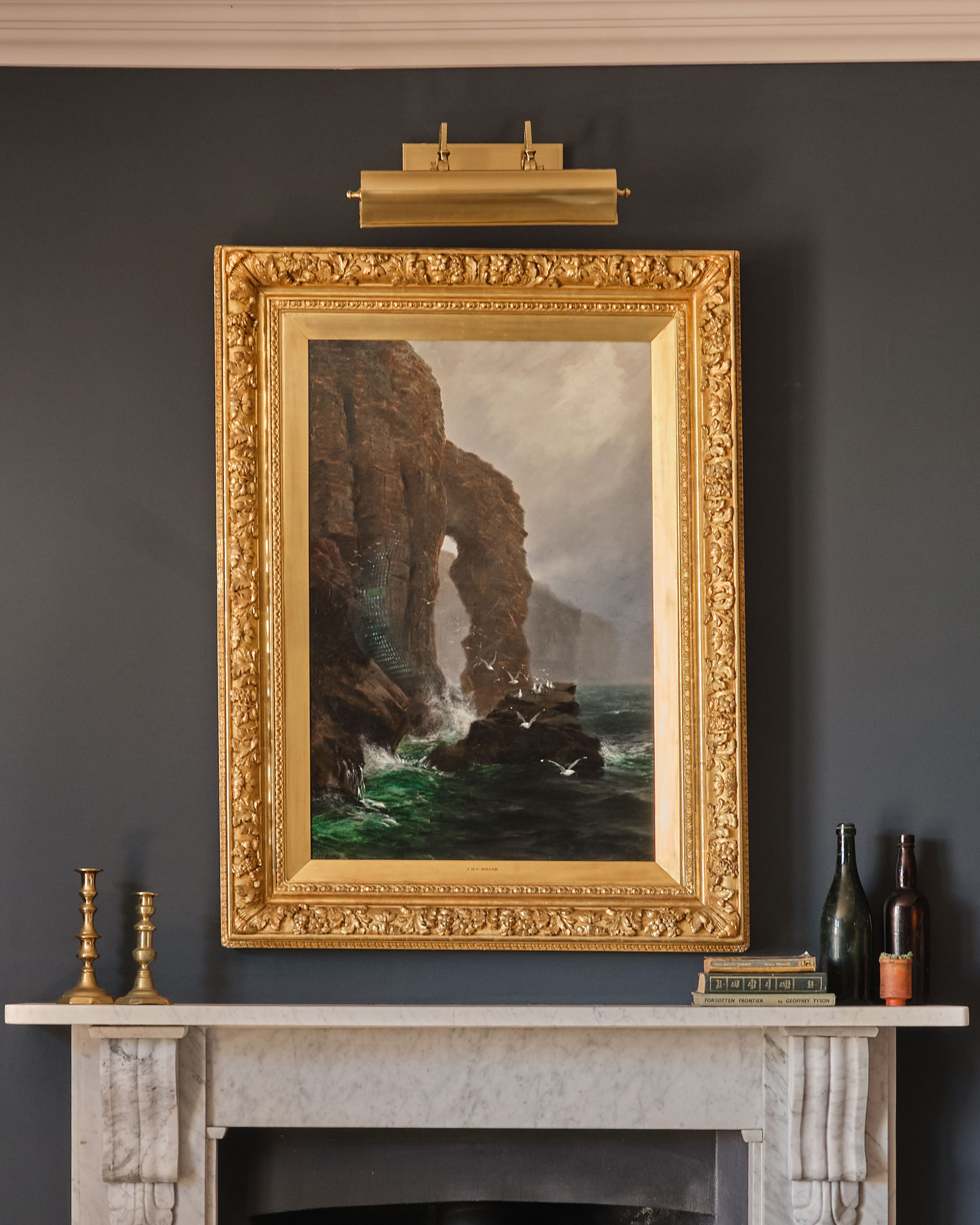 brass picture light