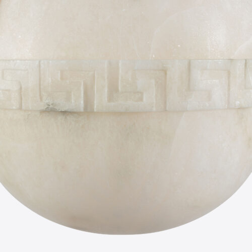 alabaster globe pendant