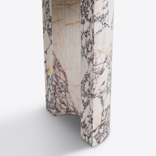 Riviera viola marble console table - mid-century inspired entrance hall or living room furniture