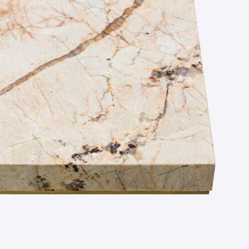 Patagonia quartzite luxury dining table marble brass