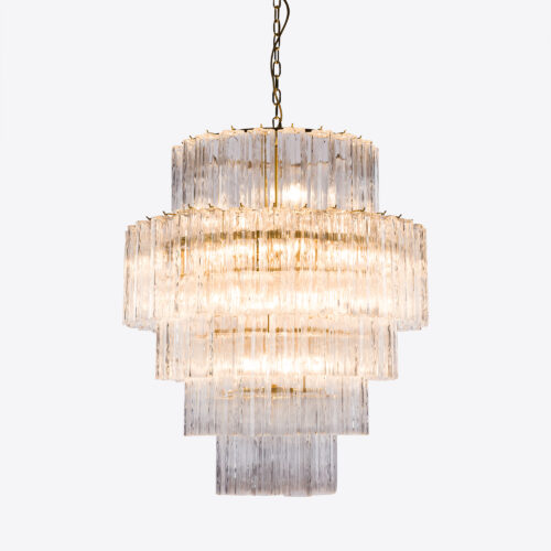 FRECCHIA_Treviso_clear_glass_tiered_chandelier_mid-siècle-vintage_style_1
