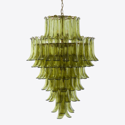Green_chandelier_petalo_feature_light_huge_chandelier_murano_murano_glass_purewhitelines IMG_3816