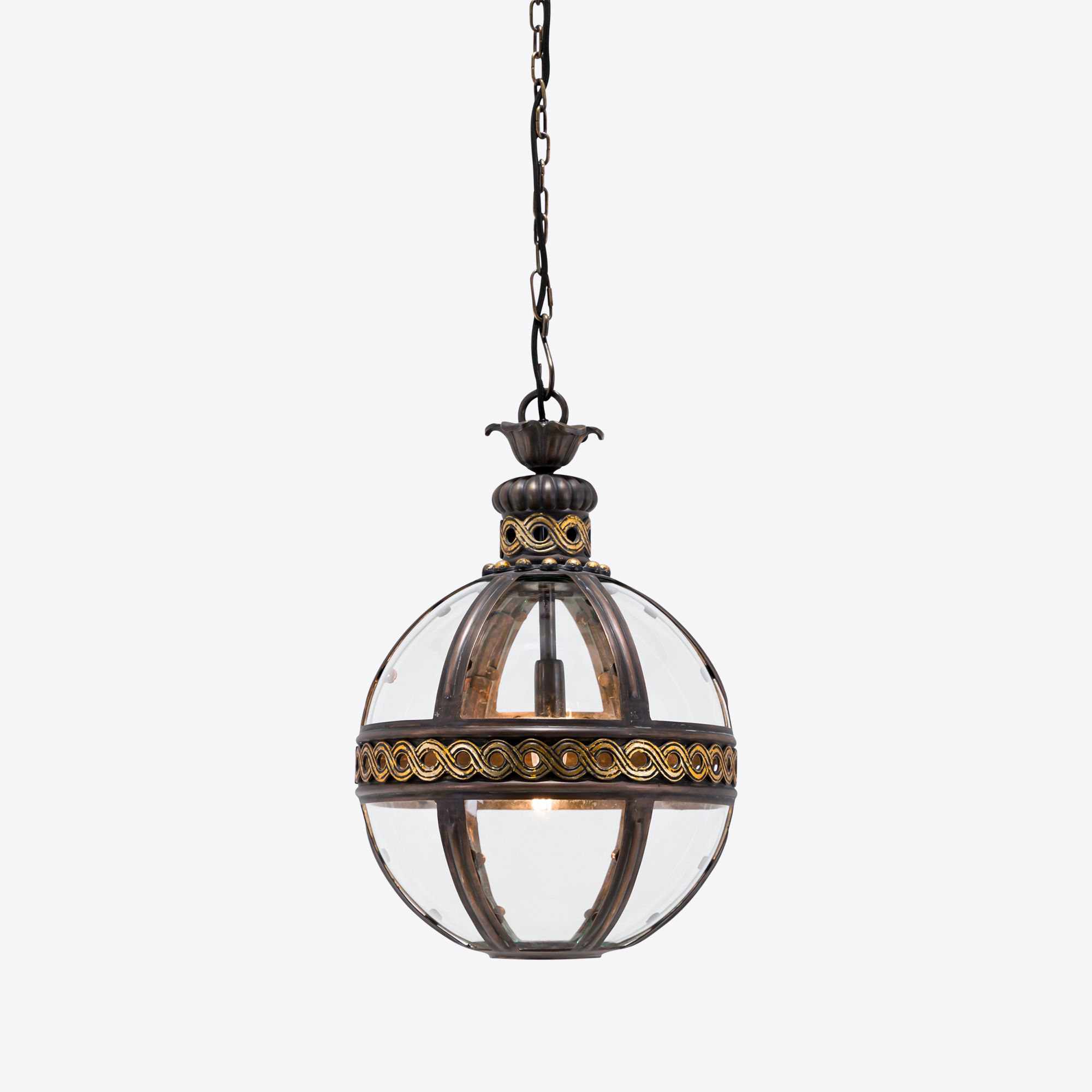 Small Dante Hanging Globe Light