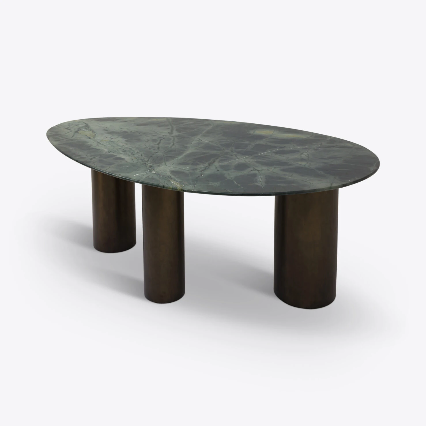 Beau Dining Table - Brazilian Green Marble