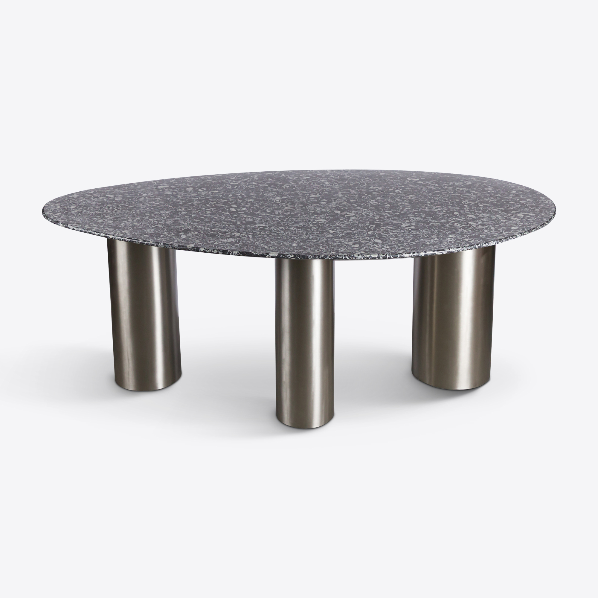 Beau Dining Table - Fossil black Marble