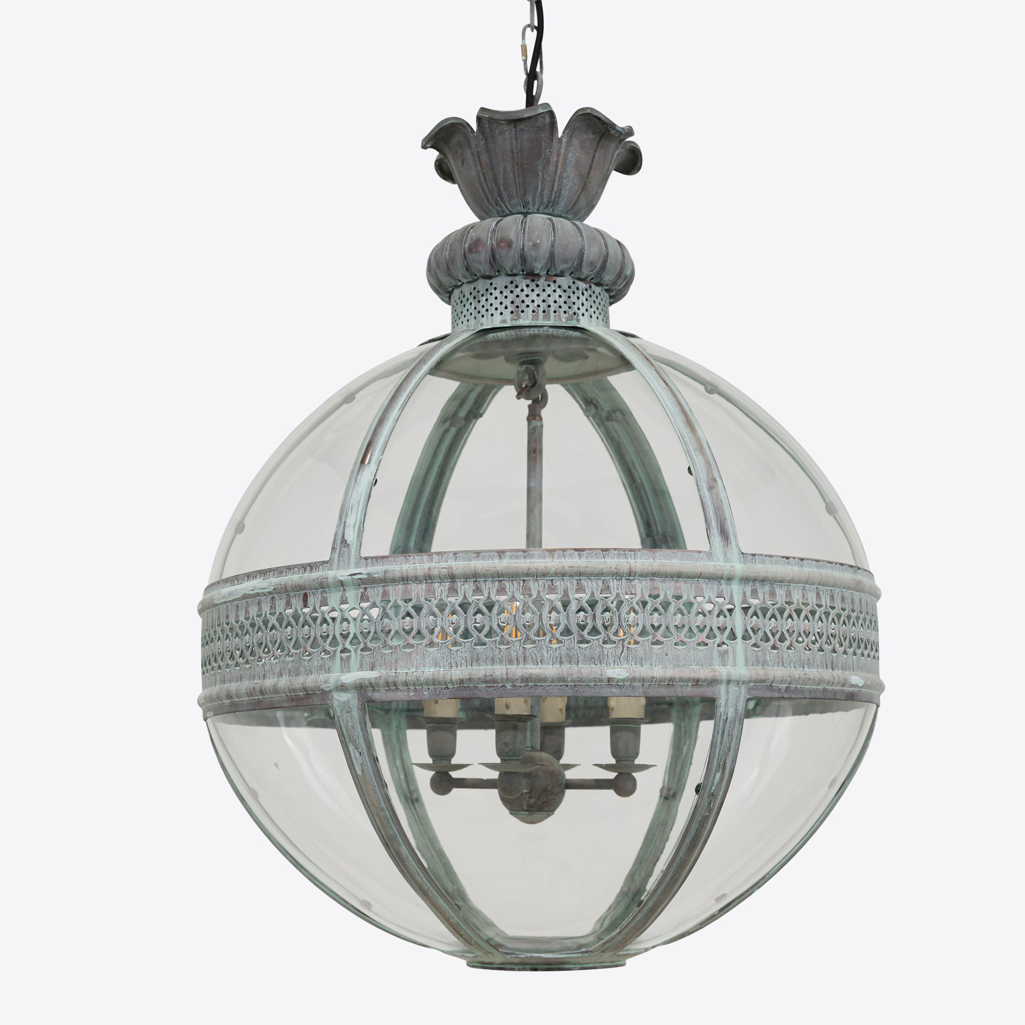 Large Verdigris Bronze Hampstead Lantern