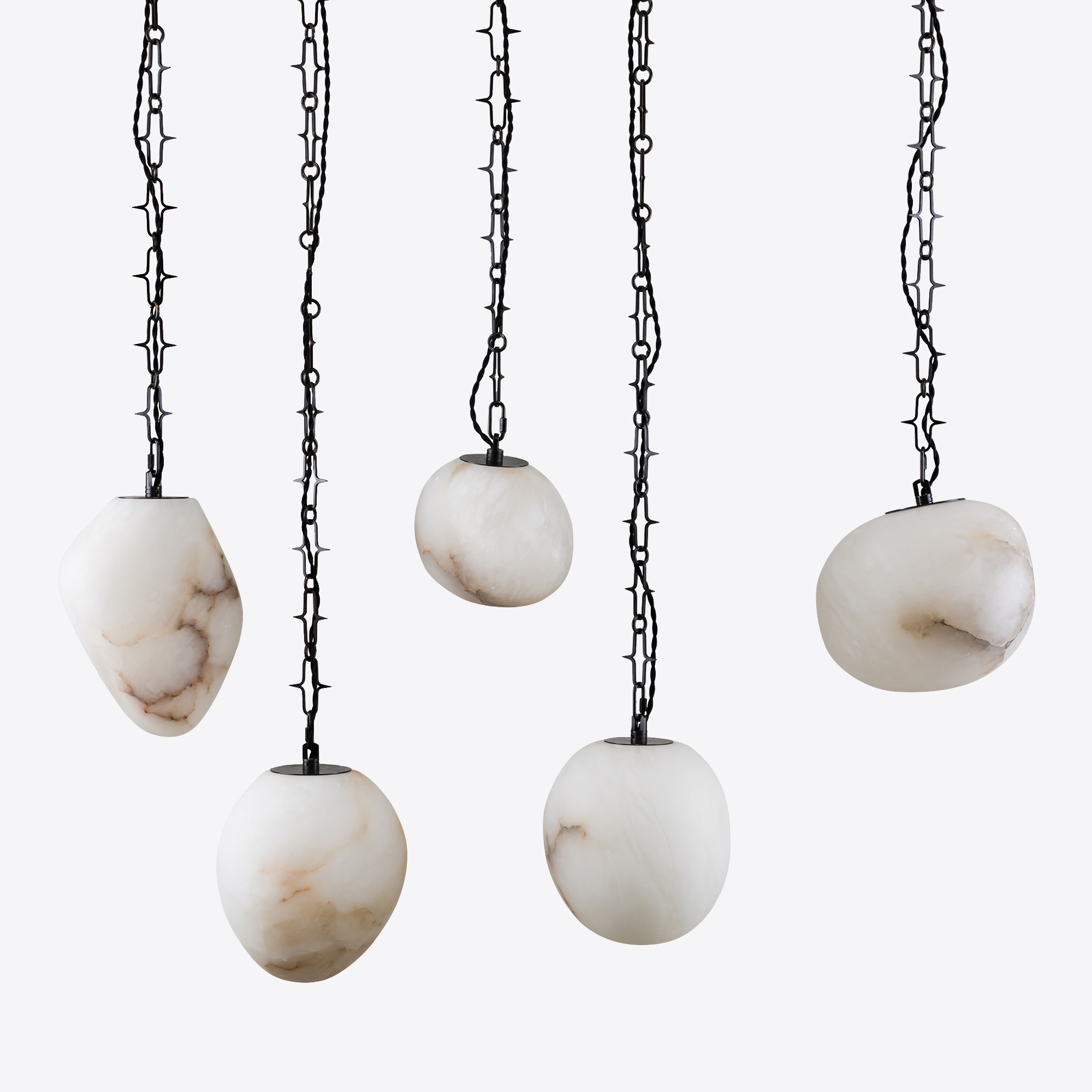 Drake Alabaster Hanging Light Cluster