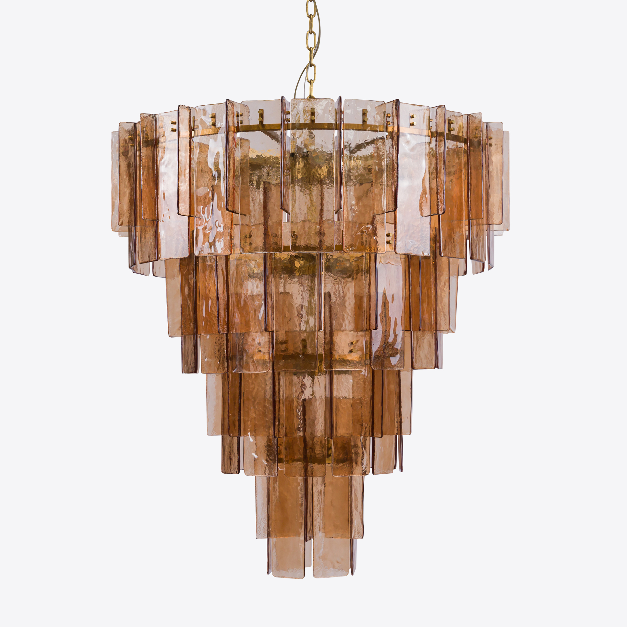 Amber Berlin Spiral Chandelier