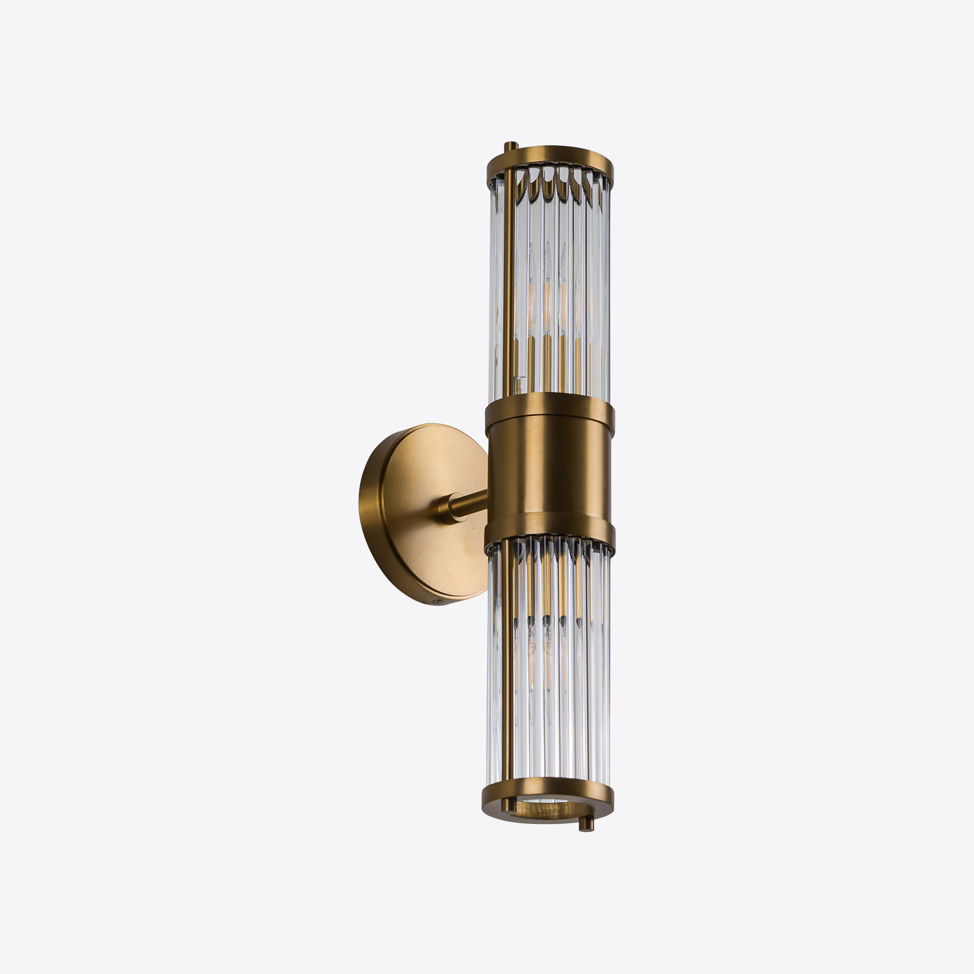 Double Hendrix Wall Lamp - Brass