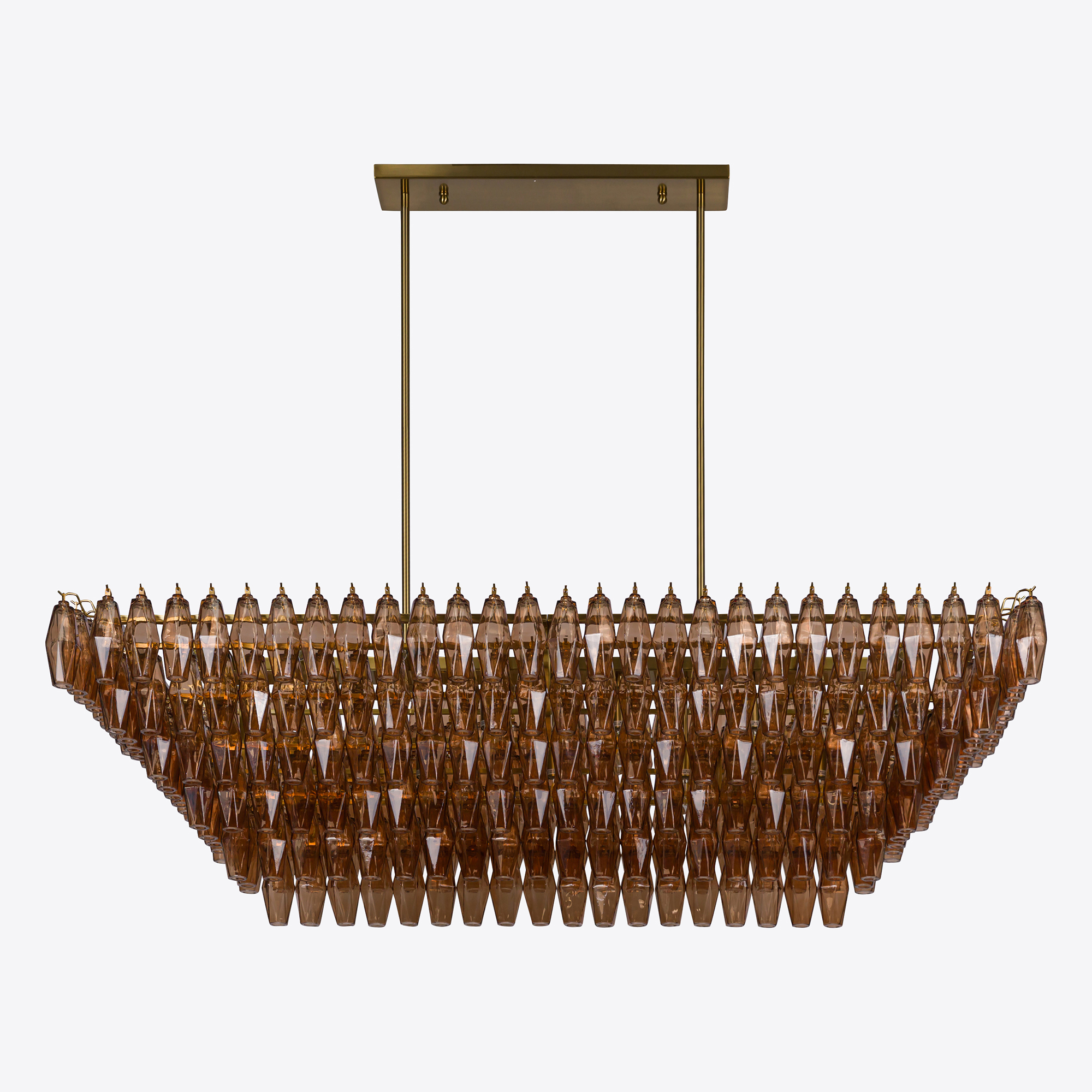 Amber Rectangular Sorrento Chandelier