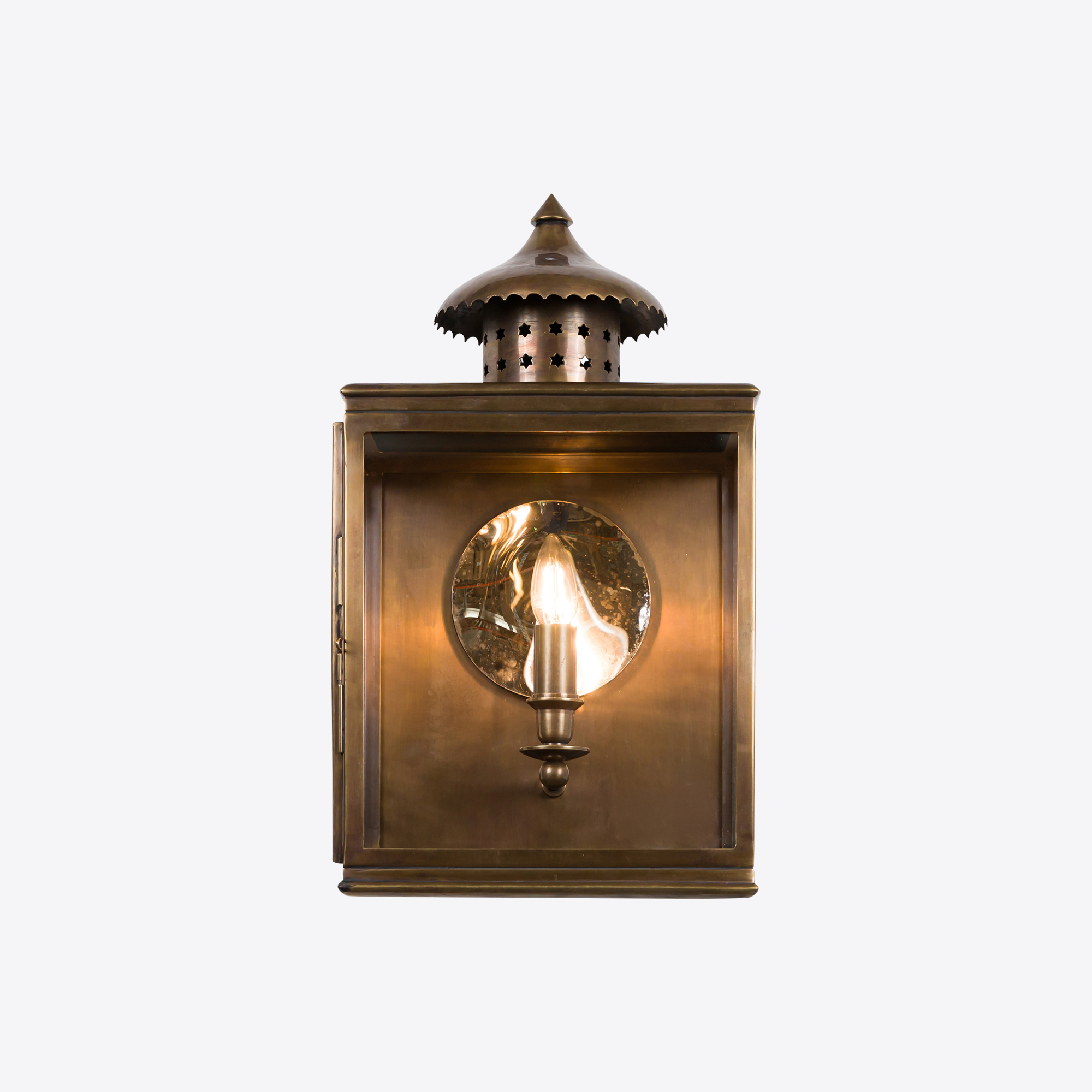 Etoile Brass Wall Lantern