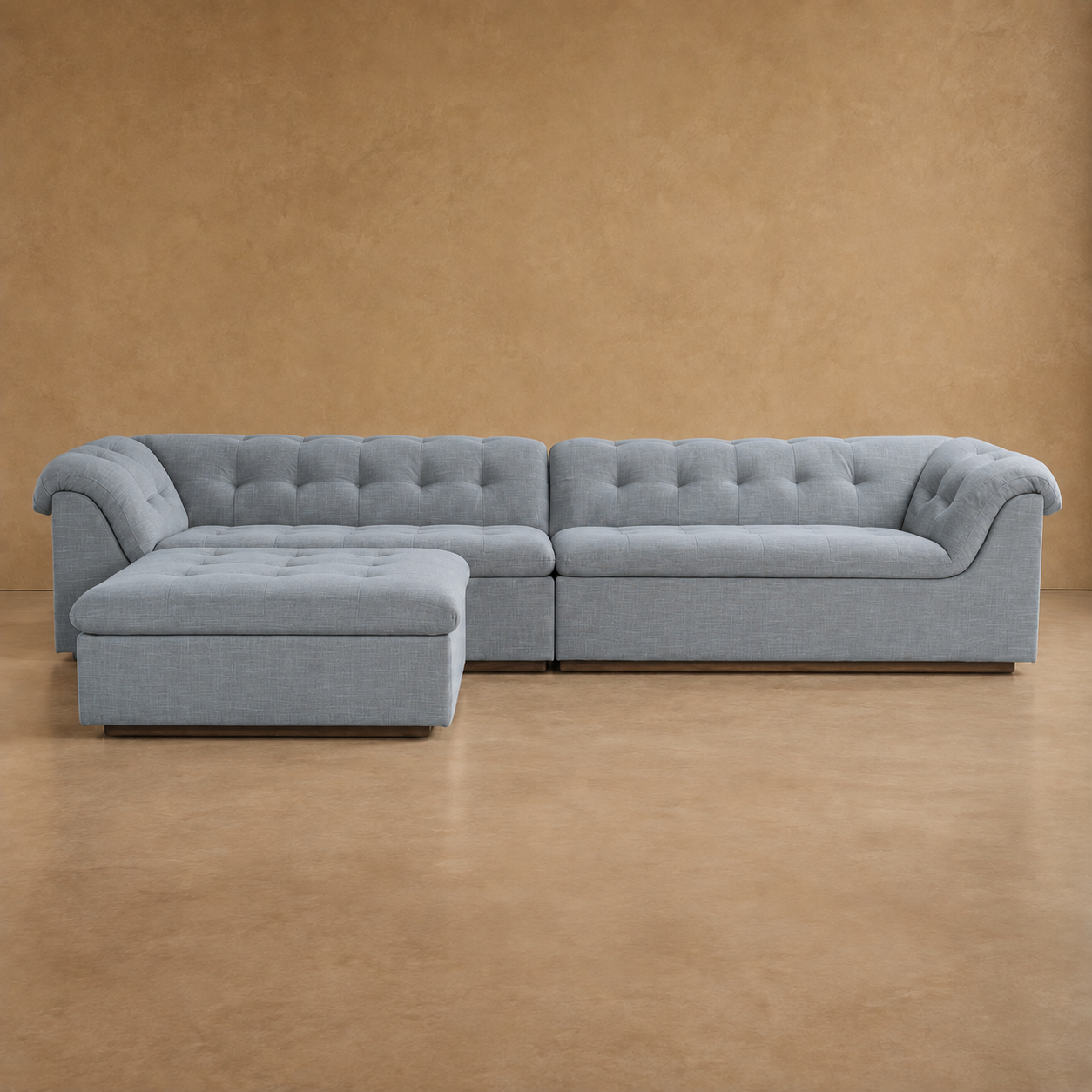 Oslo Sectional Sofa - Natural Linen