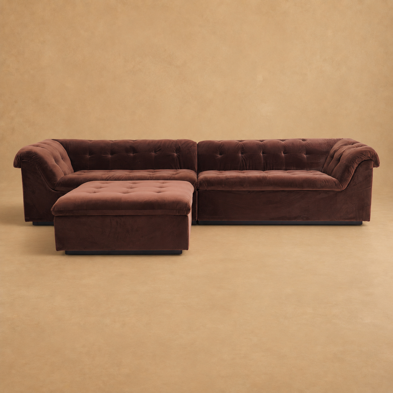 Oslo Sectional Sofa - Chocolate Brown